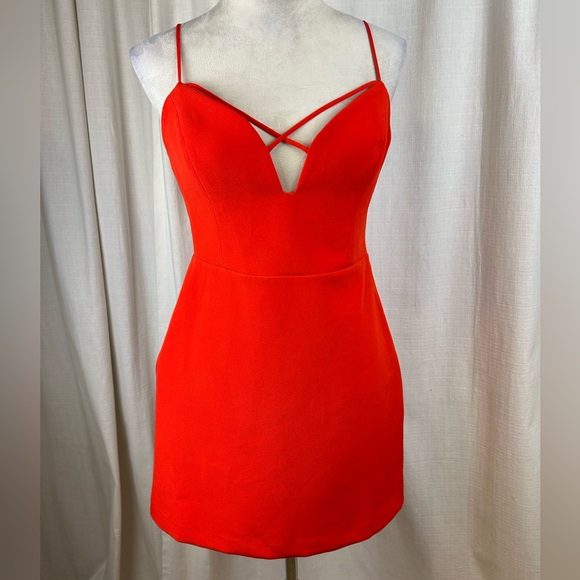 silence + noise Dresses & Skirts - silence + noise by Anthropologie Bright Red Spaghetti-Strap Mini Dress